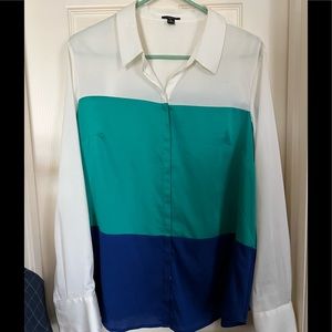 Ann Taylor long sleeve blouse size 14